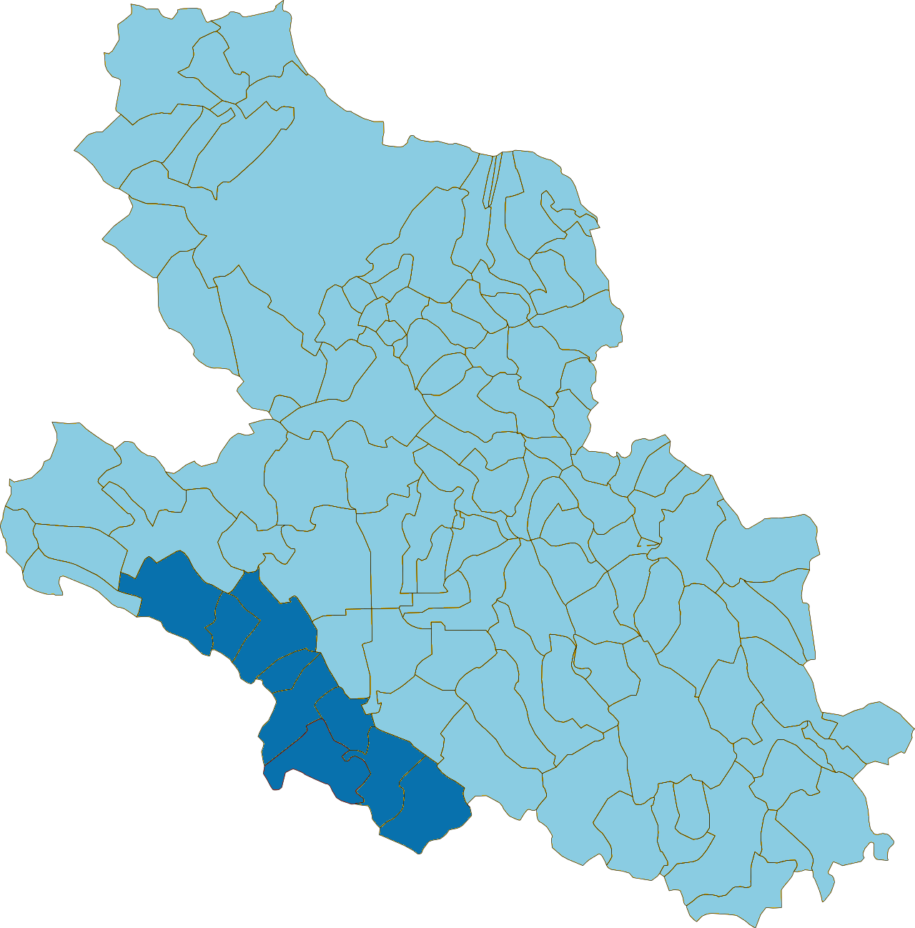 Mappa Valle Roveto